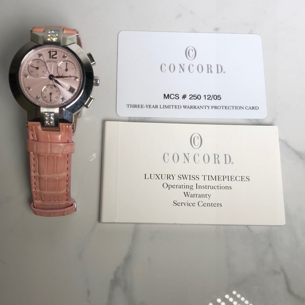 Concord Lascala 14.C5.1891 S Pink Strap Watch